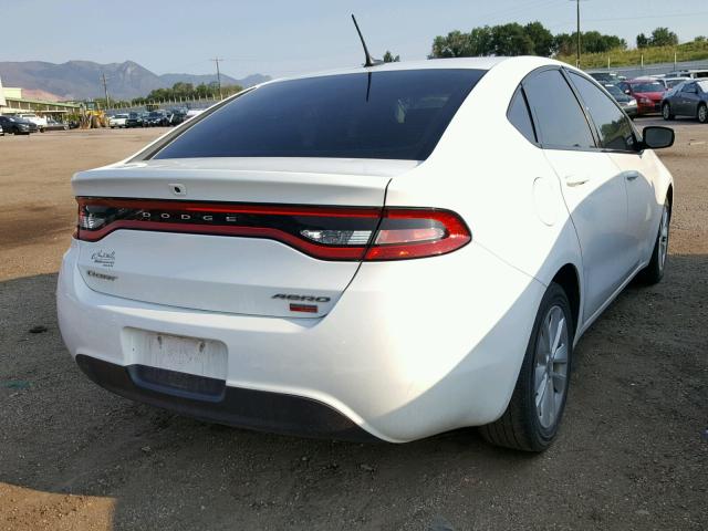 1C3CDFDH4GD540625 - 2016 DODGE DART SE AE WHITE photo 4