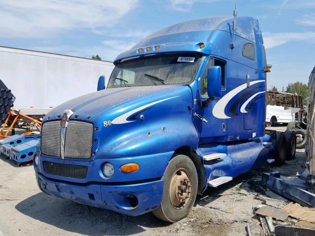 1XKTD49X18J219388 - 2008 KENWORTH CONSTRUCTI BLUE photo 2