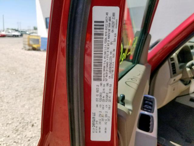 1J8GN58K89W512370 - 2009 JEEP LIBERTY LI RED photo 10