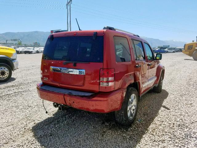 1J8GN58K89W512370 - 2009 JEEP LIBERTY LI RED photo 4