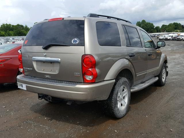 1D8HB58DX5F507186 - 2005 DODGE DURANGO LI BEIGE photo 4