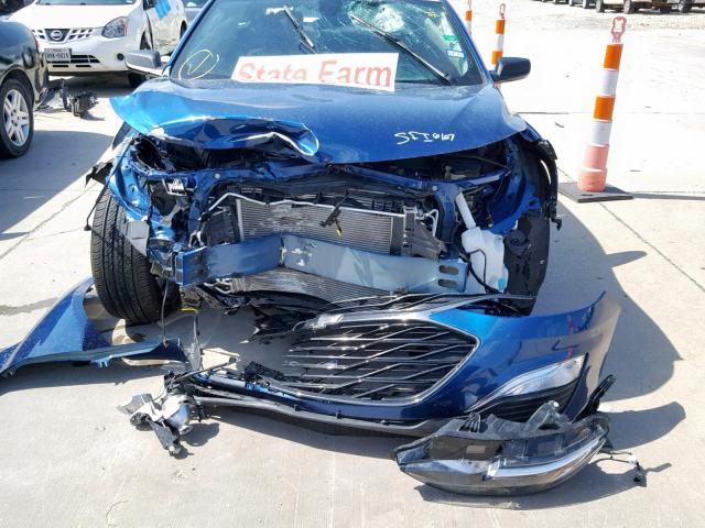 1G1ZG5ST1KF184526 - 2019 CHEVROLET MALIBU RS BLUE photo 9