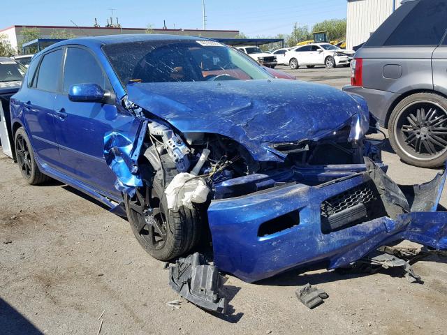 JM1BK343581785436 - 2008 MAZDA 3 HATCHBAC BLUE photo 1