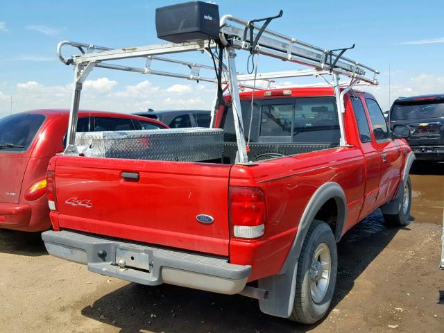 1FTZR15X7YTB28867 - 2000 FORD RANGER SUP RED photo 4