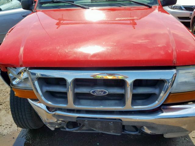 1FTZR15X7YTB28867 - 2000 FORD RANGER SUP RED photo 7