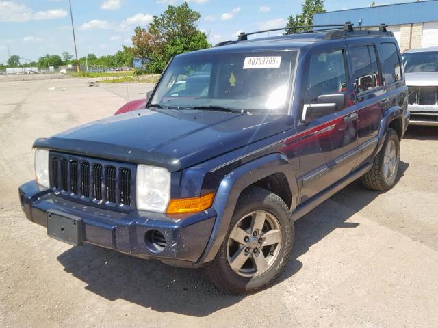 1J8HG48K76C270936 - 2006 JEEP COMMANDER BLUE photo 2