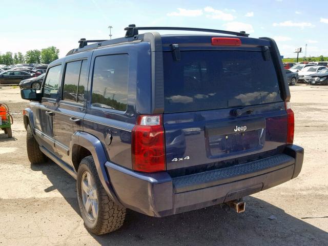 1J8HG48K76C270936 - 2006 JEEP COMMANDER BLUE photo 3