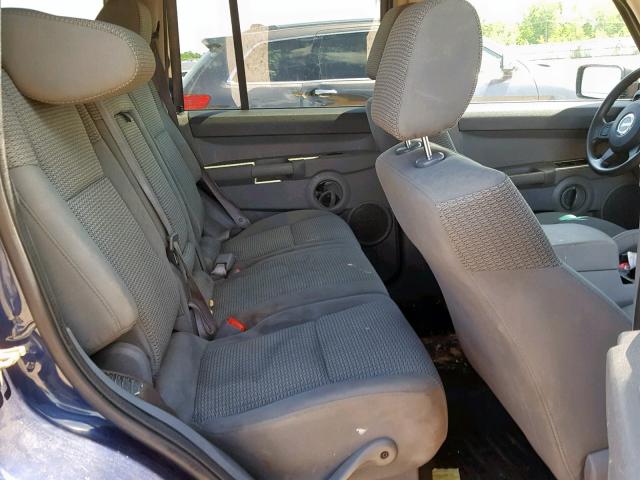 1J8HG48K76C270936 - 2006 JEEP COMMANDER BLUE photo 6