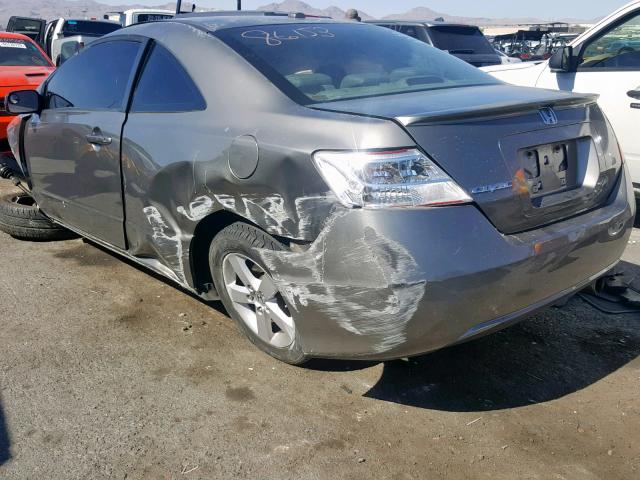 2HGFG12998H568621 - 2008 HONDA CIVIC EXL 灰色 照片 3