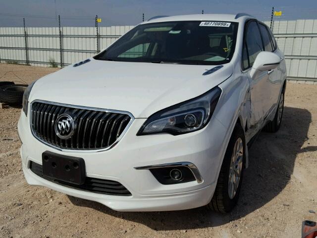 LRBFX1SAXJD023747 - 2018 BUICK ENVISION E WHITE photo 2