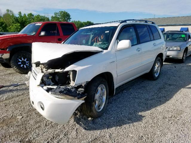 JTEEP21A960168342 - 2006 TOYOTA HIGHLANDER WHITE photo 2