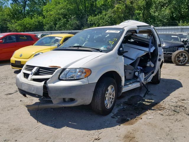 1D8GP25E17B222587 - 2007 DODGE CARAVAN SE WHITE photo 2