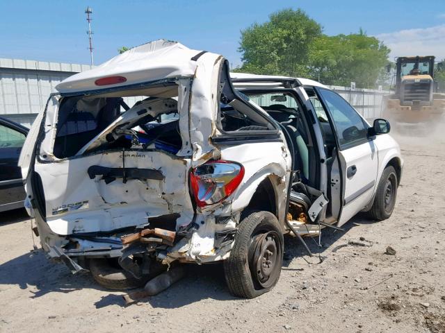 1D8GP25E17B222587 - 2007 DODGE CARAVAN SE WHITE photo 4