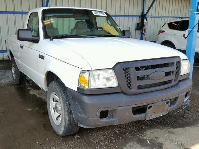 1FTYR10U47PA92717 - 2007 FORD RANGER WHITE photo 1