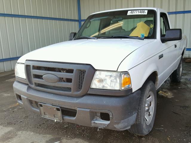 1FTYR10U47PA92717 - 2007 FORD RANGER WHITE photo 2