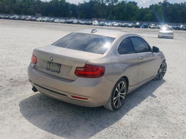 WBA1F5C57EV255646 - 2014 BMW 228 I BEIGE photo 4