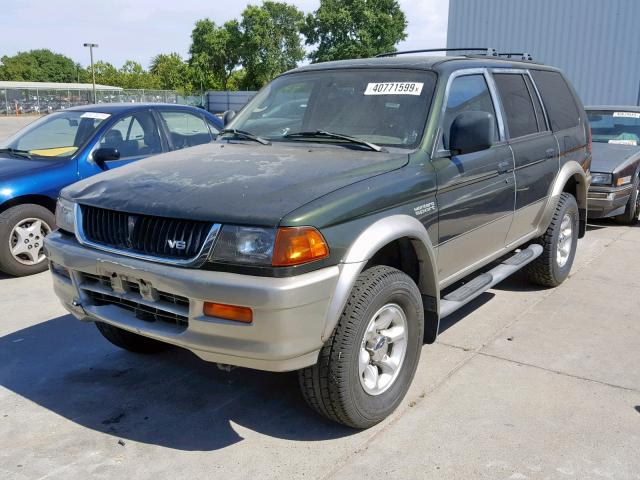 JA4LS31P3WP033931 - 1998 MITSUBISHI MONTERO SP GREEN photo 2