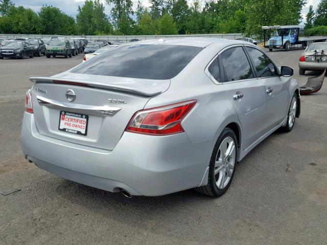 1N4BL3AP1DN574344 - 2013 NISSAN ALTIMA 3.5 SILVER photo 4