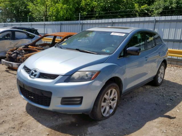 JM3ER293370105976 - 2007 MAZDA CX-7 BLUE photo 2