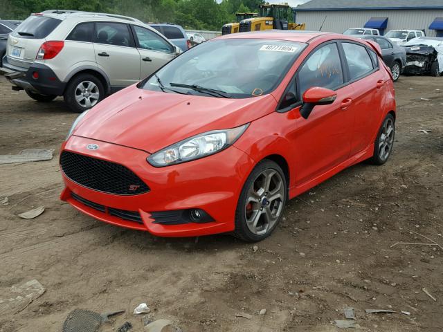 3FADP4GX4FM114392 - 2015 FORD FIESTA ST RED photo 2