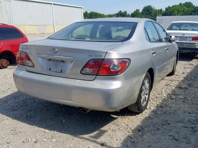 JTHBF30G936002738 - 2003 LEXUS ES 300 SILVER photo 4