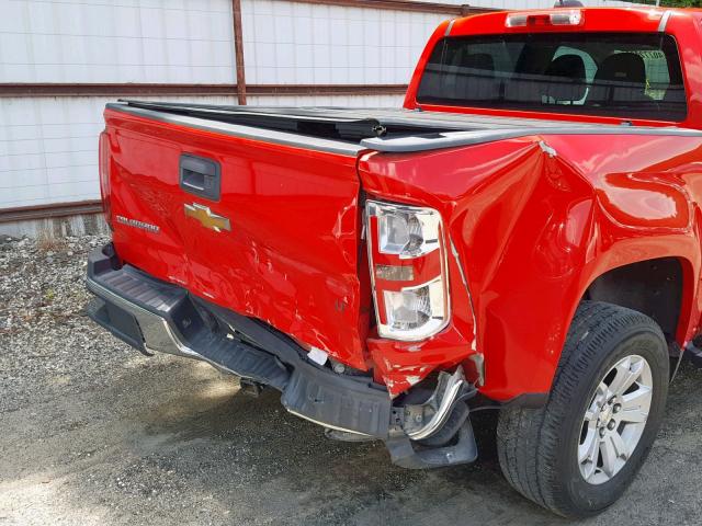 1GCGSBE36F1132030 - 2015 CHEVROLET COLORADO L RED photo 9