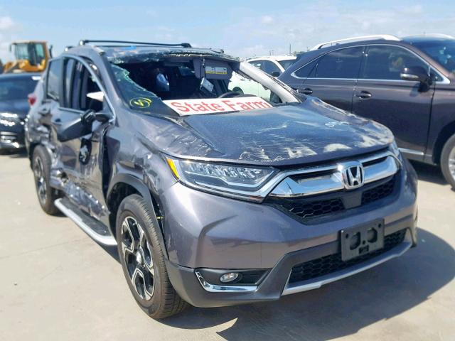 7FARW2H91JE011052 - 2018 HONDA CR-V TOURI GRAY photo 1