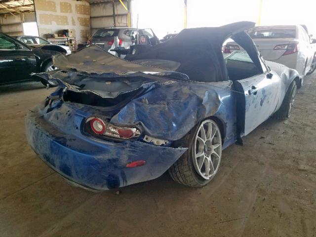 JM1NC25F760112308 - 2006 MAZDA MX-5 MIATA BLUE photo 4