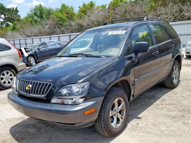 JT6GF10UXX0033806 - 1999 LEXUS RX 300 BLACK photo 2