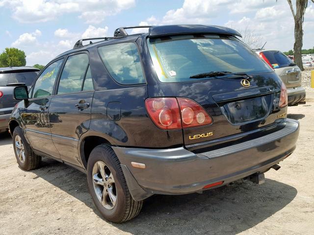 JT6GF10UXX0033806 - 1999 LEXUS RX 300 BLACK photo 3