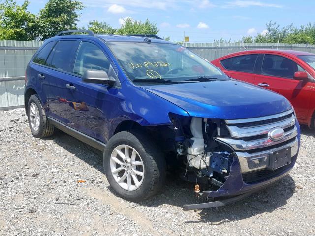 2FMDK3GC7DBB98220 - 2013 FORD EDGE SE BLUE photo 1