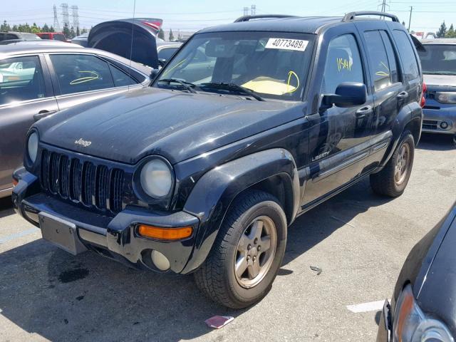 1J4GK58K34W177005 - 2004 JEEP LIBERTY LI BLACK photo 2