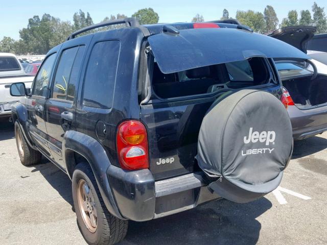 1J4GK58K34W177005 - 2004 JEEP LIBERTY LI BLACK photo 3