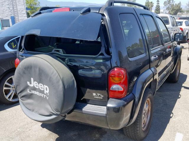 1J4GK58K34W177005 - 2004 JEEP LIBERTY LI BLACK photo 4