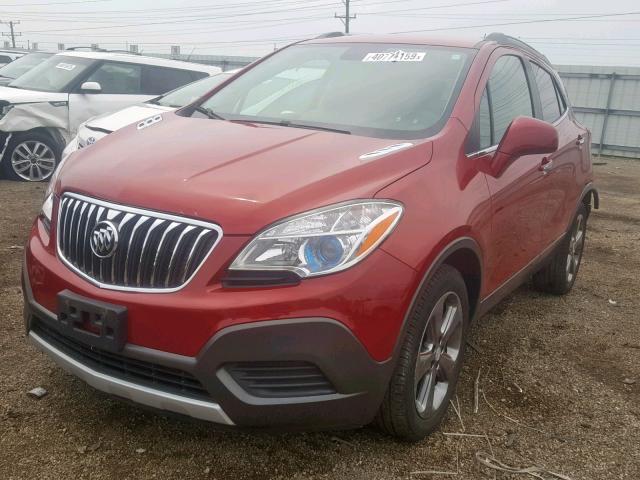 KL4CJASB5DB211858 - 2013 BUICK ENCORE RED photo 2