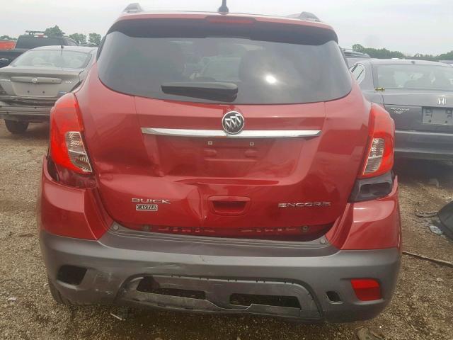 KL4CJASB5DB211858 - 2013 BUICK ENCORE RED photo 9