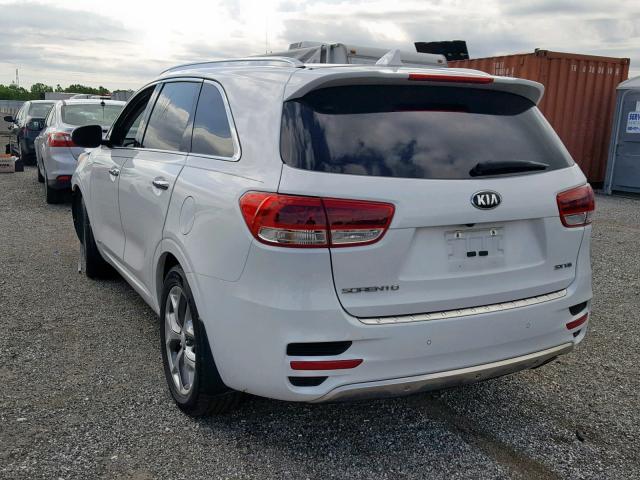 5XYPKDA5XHG310706 - 2017 KIA SORENTO SX WHITE photo 3