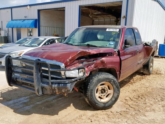 3B7KC23652M294054 - 2002 DODGE RAM 2500 MAROON photo 2