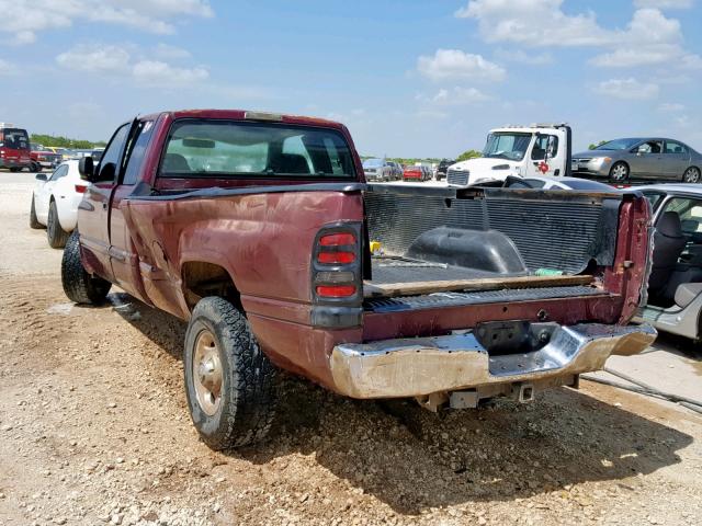 3B7KC23652M294054 - 2002 DODGE RAM 2500 MAROON photo 3