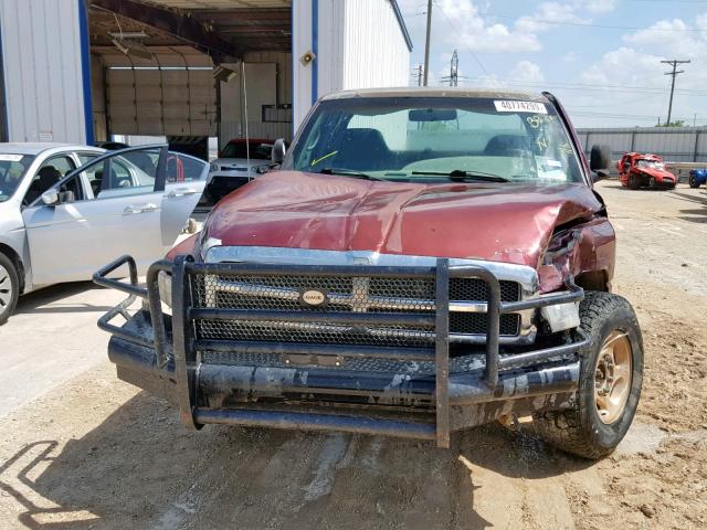 3B7KC23652M294054 - 2002 DODGE RAM 2500 MAROON photo 9