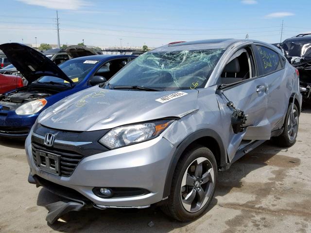 3CZRU6H59JG703988 - 2018 HONDA HR-V EX SILVER photo 2