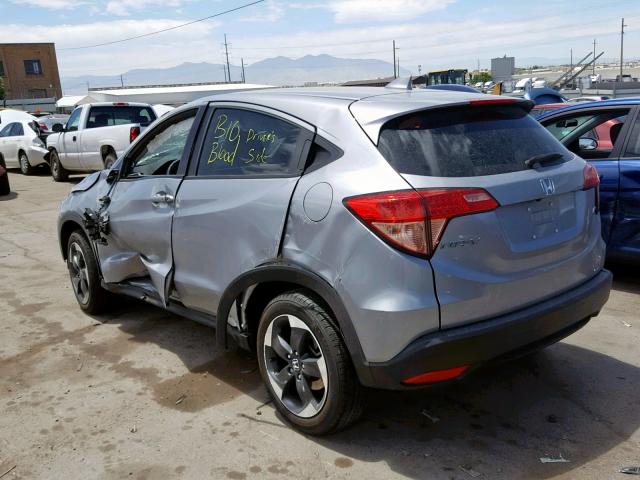 3CZRU6H59JG703988 - 2018 HONDA HR-V EX SILVER photo 3