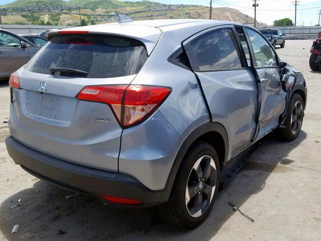 3CZRU6H59JG703988 - 2018 HONDA HR-V EX SILVER photo 4