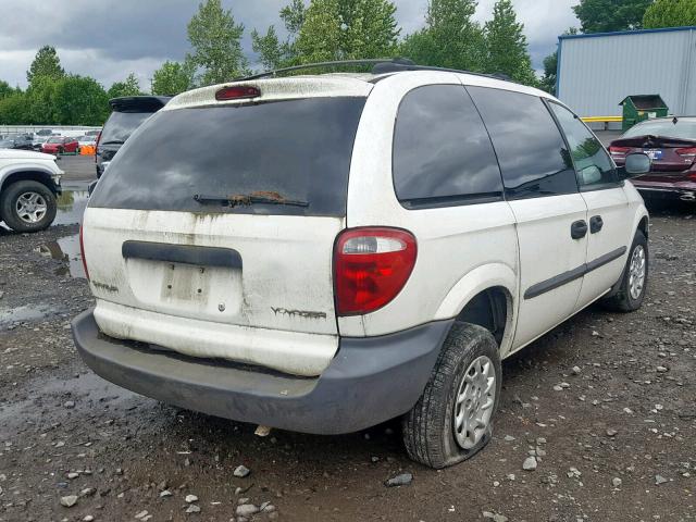 1C4GJ25342B632338 - 2002 CHRYSLER VOYAGER WHITE photo 4