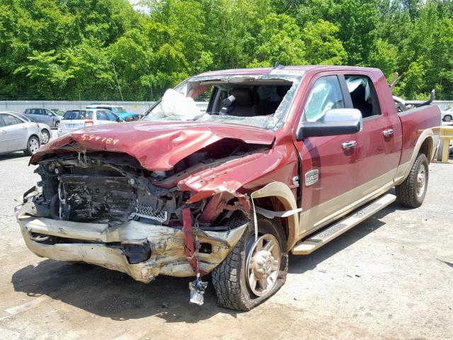 3C6UR5PL8DG544789 - 2013 RAM 2500 LONGH RED photo 2