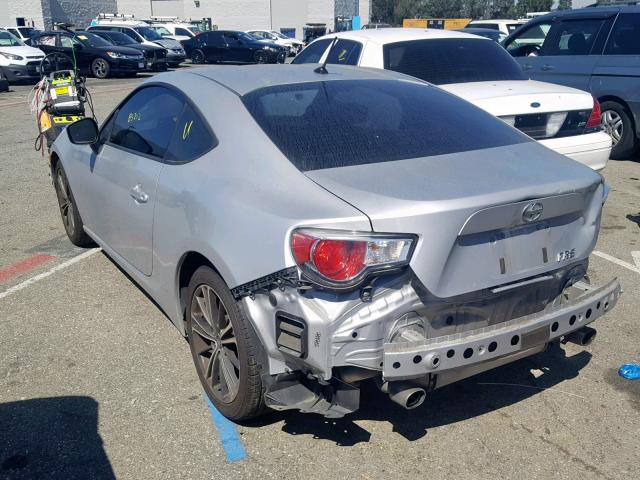 JF1ZNAA18D2715680 - 2013 TOYOTA SCION FR-S SILVER photo 3