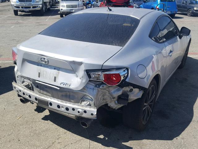 JF1ZNAA18D2715680 - 2013 TOYOTA SCION FR-S SILVER photo 4