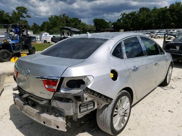 1G4PR5SK8D4223283 - 2013 BUICK VERANO CON SILVER photo 4