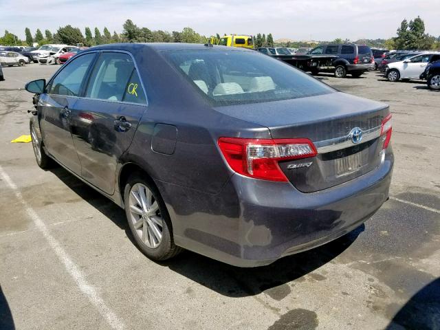 4T1BD1FK4DU078013 - 2013 TOYOTA CAMRY HYBR GRAY photo 3