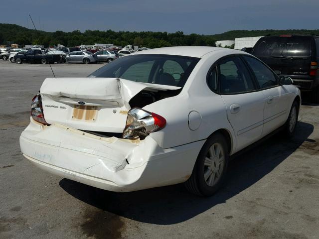 1FAFP56UX5A181063 - 2005 FORD TAURUS SEL WHITE photo 4